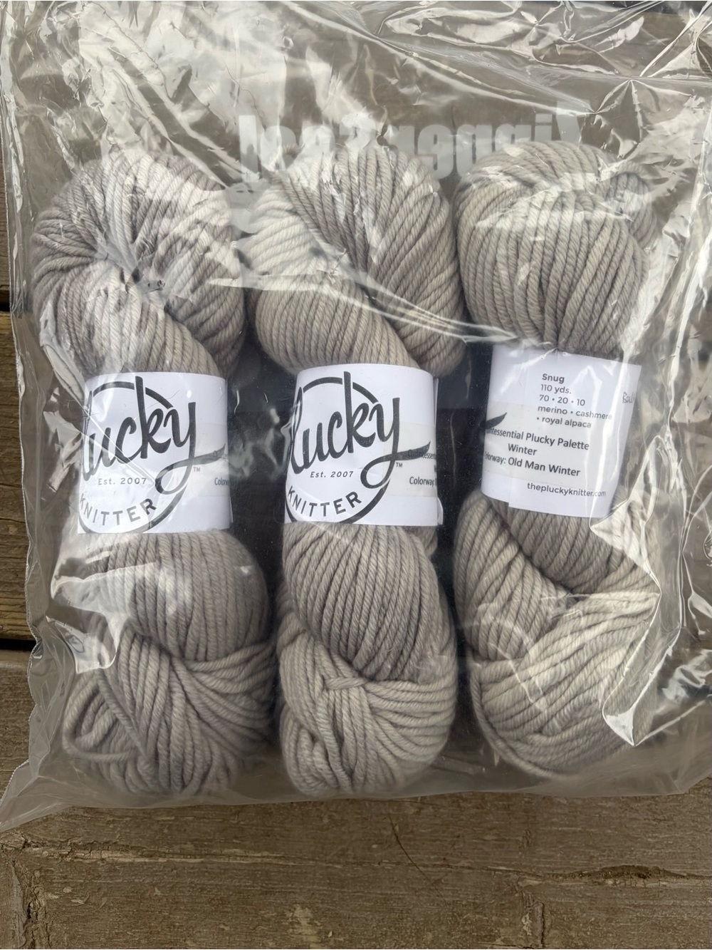 Plucky knitter snug yarn lot, bulky, 110 yards/100g